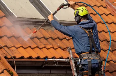 Démoussage et hydrofuge de toiture à Flesselles